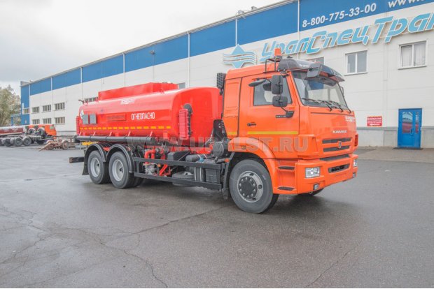 Автоцистерна для ГСМ АЦ-15-2 УСТ 5453 Камаз 65115-50 доработка под ДОПОГ
