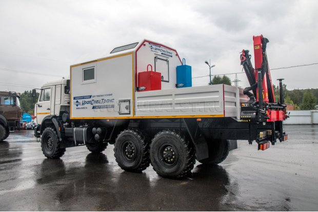 Камаз маслостанция с КМУ PK-6500A