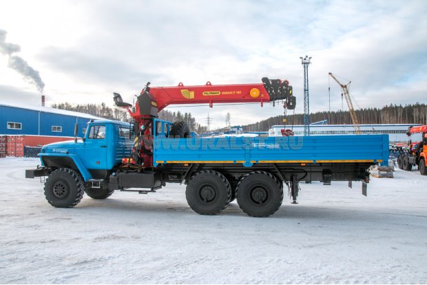 Бортовой с КМУ ИТ-180 (тросовый) УСТ 5453 Урал 4320-1951-60