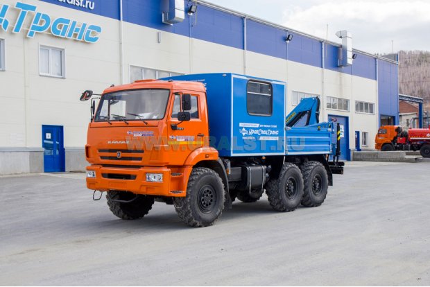 ГПА 6+2 откр. с КМУ ИМ-55 УСТ 5453 Камаз 5350-66(D5)