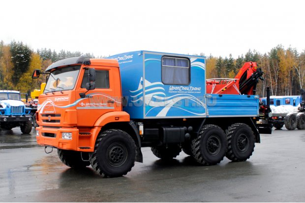 ГПА 6+2 откр. с КМУ PK-8500 (люлька) УСТ 5453 Камаз 5350-66(D5)