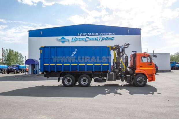 Автомобиль самосвал с КМУ VM10L74М (ломовоз) УСТ 5453 КАМАЗ 65115-50