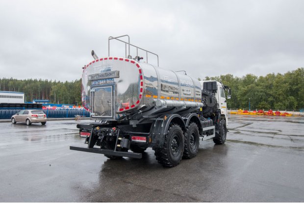 Автоцистерна АЦПТ-8-2НО УСТ 5453 Камаз 43118-50 нерж/нерж.насос, сп.м