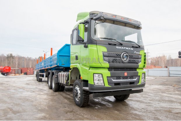 Седельный тягач SHACMAN SX42586V385 + Полуприцеп бортовой ППБ 20Б-21-12К 