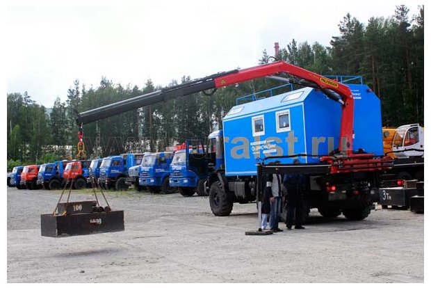 Камаз Лаборатория с КМУ Palfinger PK-8500A