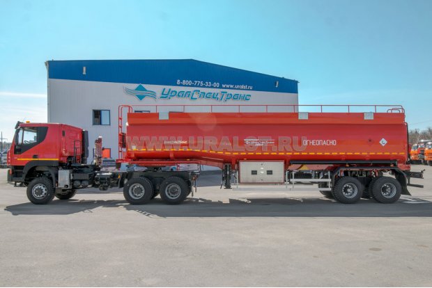 Полуприцеп цистерна ППЦ 42-24Д-4 + Тягач АМТ N.V. 632910 [шины 315-80R22.5]