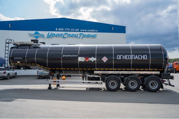 Полуприцеп-цистерна битумовоз ППЦБ 38КТ-32 УСТ 9465 термос высота ССУ 1450 мм