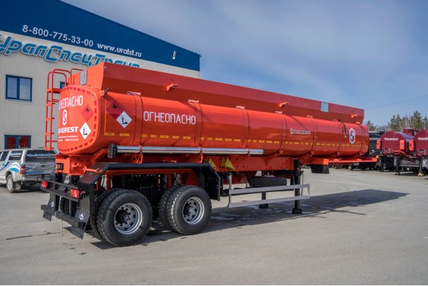 Полуприцеп цистерна для ГСМ (бензовозы) рамная ППЦ 30П-24Д УСТ 9465 рамная ССУ 1450 нерж