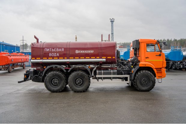 Автоцистерна для воды АЦПТ-10НО УСТ 5453 Камаз 43118 насос, обогрев