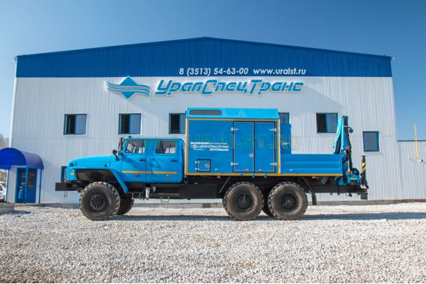 ПАРМ с КМУ ИМ-55 УСТ 5453 Урал-4320-60Е5 сдвоенная кабина
