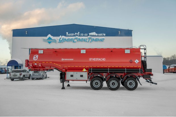  Полуприцеп цистерна для ГСМ (бензовозы) безрамная для вездеходов ППЦ 28К-32-3 (колымбак)