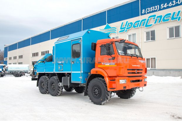 Камаз АРОК 43118-46 с краном-манипулятором ИМ-55