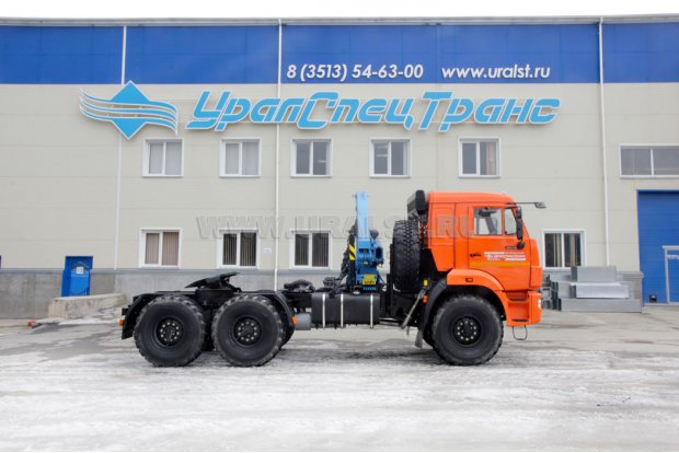 Седельный тягач с КМУ ИМ-77 УСТ 5453 Камаз 43118