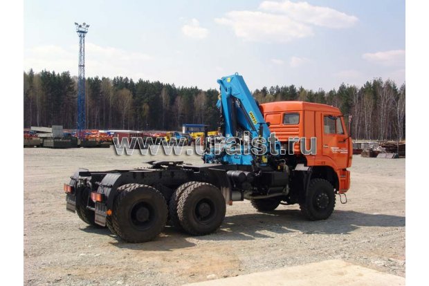 Седельный тягач с КМУ ИМ-95 УСТ 5453 Камаз 65221