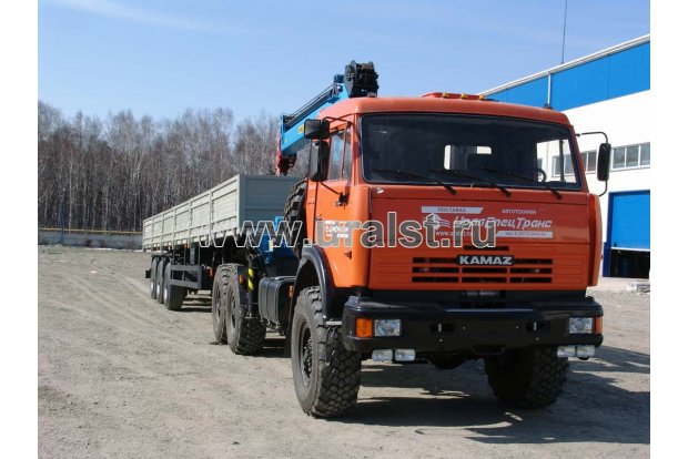 Седельный тягач с КМУ ИМ-240А (тросовый) УСТ 5453 Камаз 43118-50