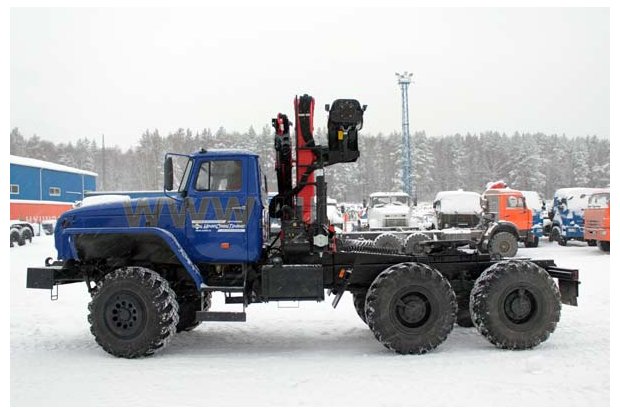 Седельный тягач с КМУ PK-15500A УСТ 5453 Урал 5557-1151-60Е5
