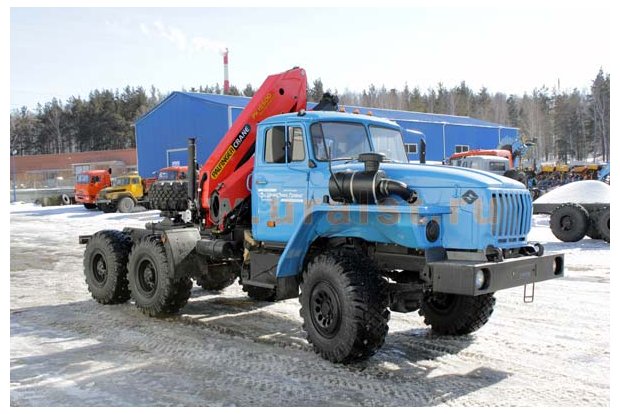Седельный тягач с КМУ PK-15500А УСТ 5453 Урал 5557