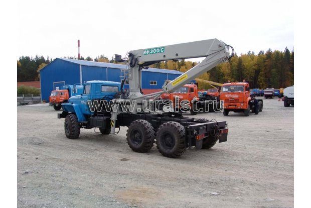 Седельный тягач с КМУ ИФ-300С УСТ 5453 Урал 4320Е5