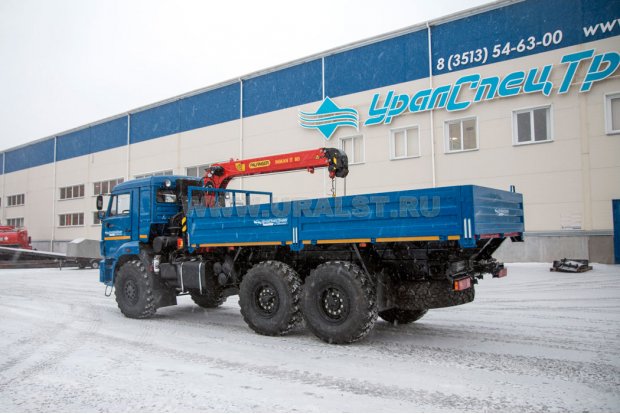Бортовой с КМУ ИТ-80 (тросовый) УСТ 5453 Камаз 43118