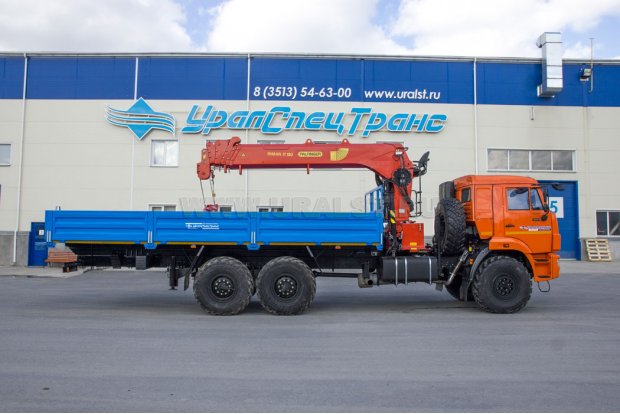 Бортовой с КМУ ИТ-180 (тросовый) УСТ 5453 Камаз 43118