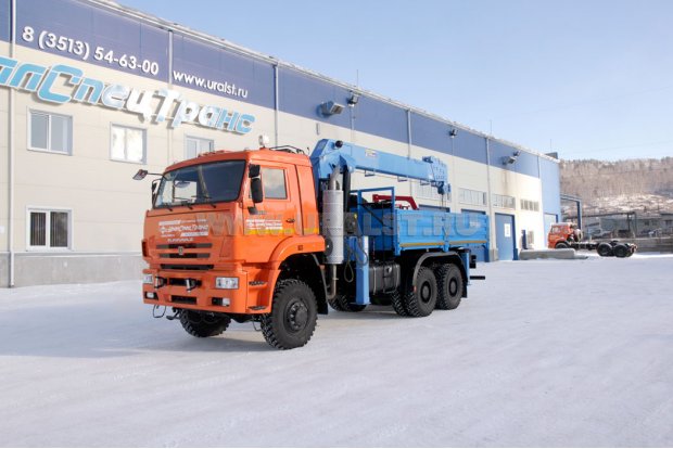 Бортовой с КМУ DongYang SS2725LB УСТ 5453 Камаз 65225