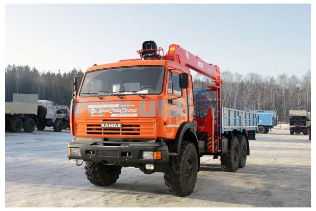 Бортовой с КМУ KS-2056 (тросовый) УСТ 54531 Камаз 43118-1098-10