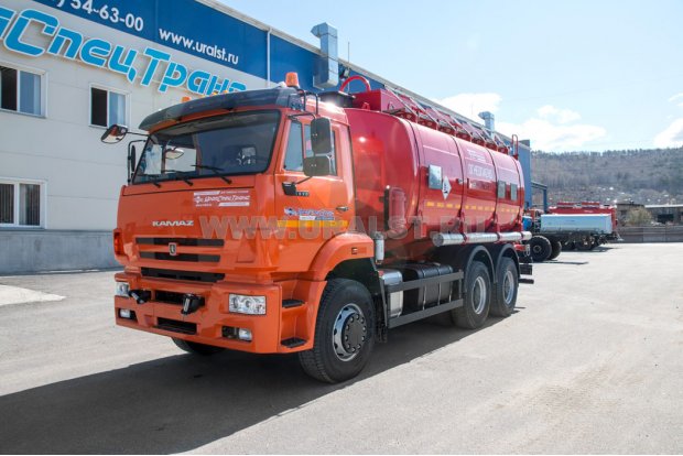 Автоцистерна бензовоз АЦ-20-3 УСТ 5453 Камаз 6520-53 с насосом, доработка под ДОПОГ