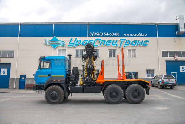 Лесовоз с манипулятором ОМТЛ-120-02 УСТ 5453 Урал М 44202-82Е5