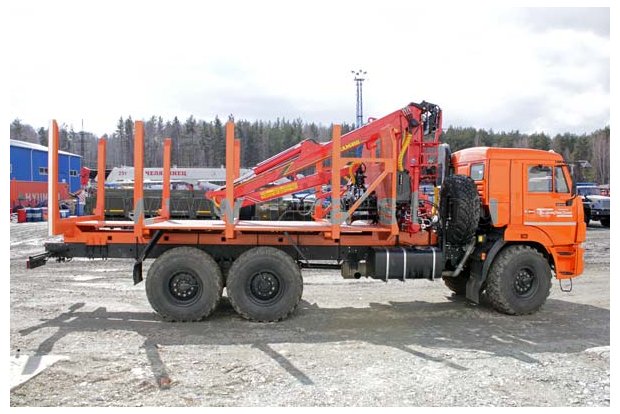 Сортиментовоз Камаз 43118-46 с манипулятором ОМТЛ-70-02