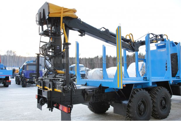 Сортиментовоз с ГМ ОМТЛ-97 Урал 4320Е5