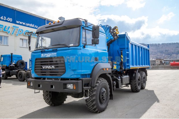 Самосвал 10-16 с КМУ ИМ-95 УСТ 5453 Урал 4320-4971-82