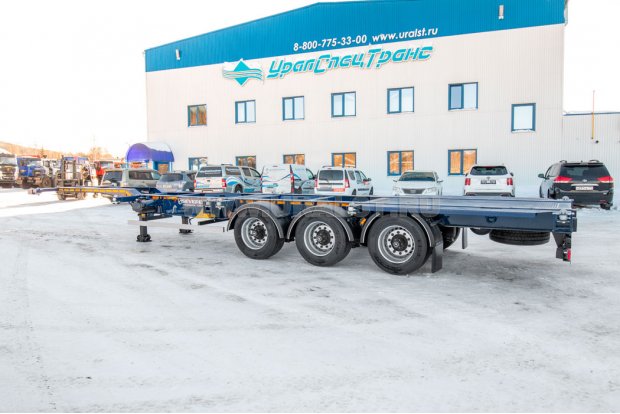 Полуприцеп контейнеровоз ППК 32-32Л-12 SEVEREST высота ССУ 1100 мм, универсальный, дисковые тормоза