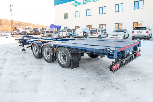 Полуприцеп контейнеровоз ППК 32-32Л-12 SEVEREST высота ССУ 1100 мм, универсальный, дисковые тормоза