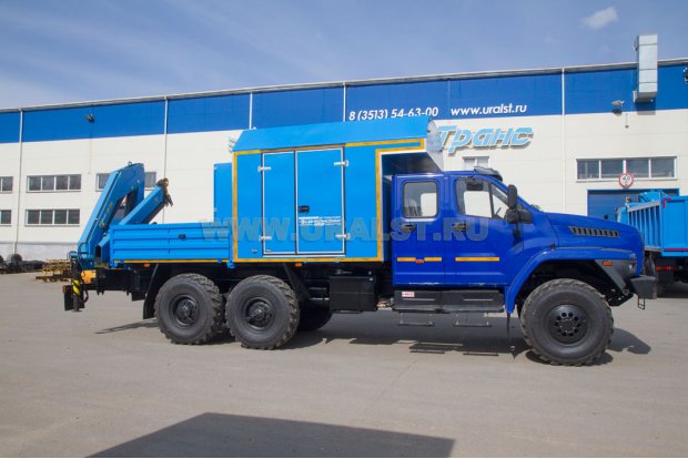 ПАРМ с КМУ ИМ-150 УСТ 5453 Урал NEXT 4320-6981-72 сдвоенная кабина