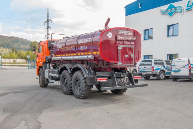 Автоцистерна для воды АЦПТ-10Н УСТ 5453 Камаз 43118 CUMMINS насос, обогрев