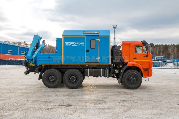 Передвижная мастерская ПАРМ с КМУ ИМ-95 УСТ 5453 Камаз 43118-50, сп.м