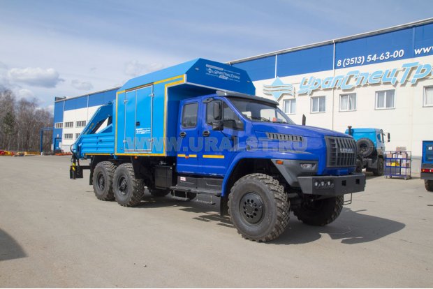 ПАРМ с КМУ ИМ-150 УСТ 5453 Урал NEXT 4320-6981-72 сдвоенная кабина