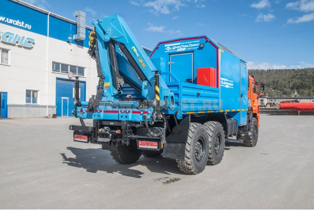 Автофургон АРОК с КМУ ИМ-95 УСТ 5453АВ-19 Камаз 43118-50