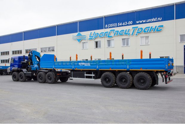 ППК 35-31-12КБ УСТ-94651 + Седельный тягач Урал 8х8 УСТ-5453 с КМУ ИМ-320