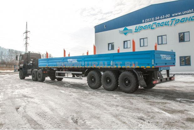 Бортовой полуприцеп ППБ 30Б-31-14К УСТ 9465 под КМУ ИФ-300