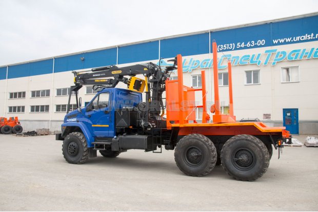 Лесовоз с манипулятором VM10L УСТ 5453 Урал NEXT 4320-74Е5