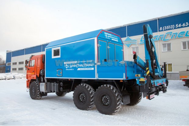 ПАРМ с КМУ ИМ-55 УСТ 5453 Камаз 43118 сп.м
