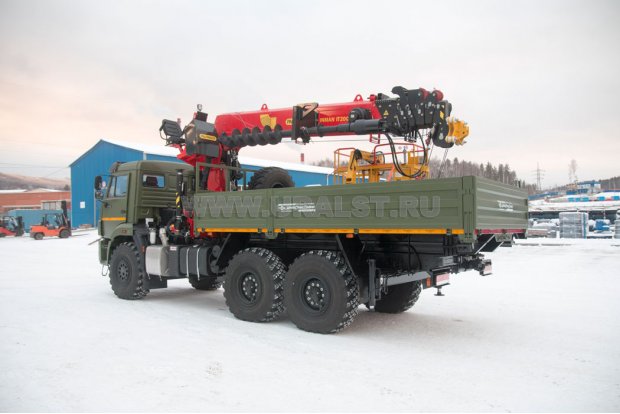 Бортовой с КМУ ИТ-200 (тросовый, люлька, бур) УСТ 5453 Камаз 43118