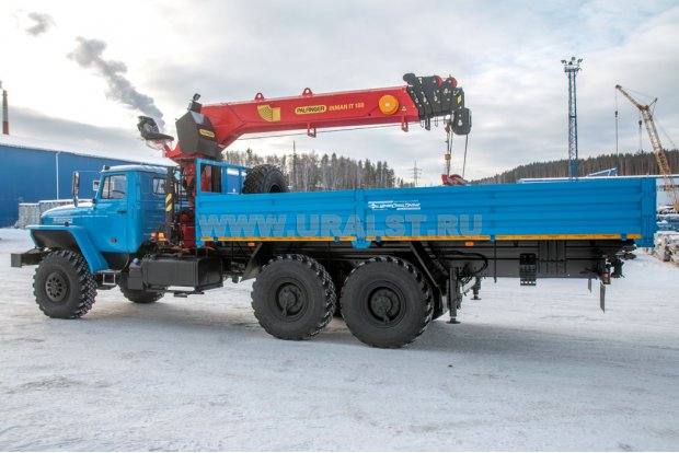 Бортовой с КМУ ИТ-180 (тросовый) УСТ 5453 Урал 4320-1951-60