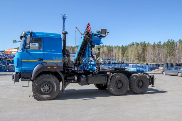 Седельный тягач с КМУ ИМ-180-05 УСТ 545354 Урал 44202-82Е5