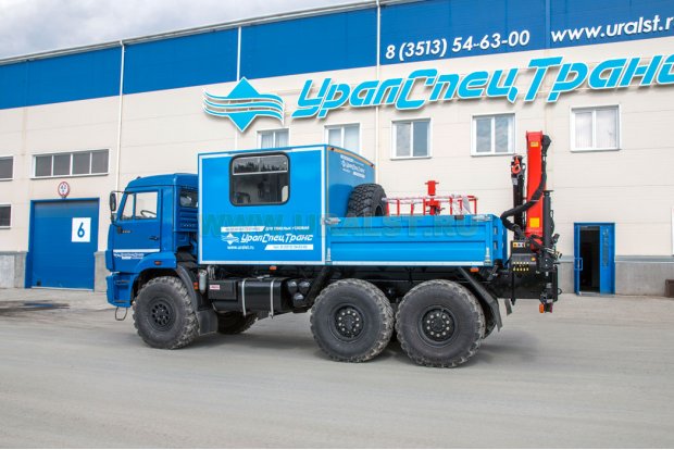ГПА 6+2 откр. с КМУ PK-8500 (люлька) УСТ 5453 Камаз 5350-66(D5)