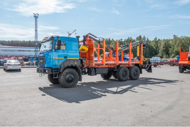 Сортиментовоз с манипулятором ВМ10-74 УСТ 5453 Урал 4320-4971-82, сп.м