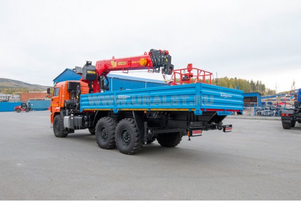 Бортовой автомобиль с КМУ ИТ-200 (тросовый) УСТ 5453 Камаз 43118-50 сп. м.