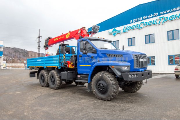 Автомобиль бортовой с КМУ ИТ-150 (тросовый) УСТ 54532F Урал NEXT 5557-72Е5Г38