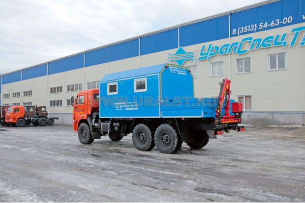 ТБМ с КМУ ИМ-20 УСТ 5453 Камаз 43118